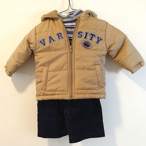 Boys Varsity Outfit, Jacket, Shirt, & Pants